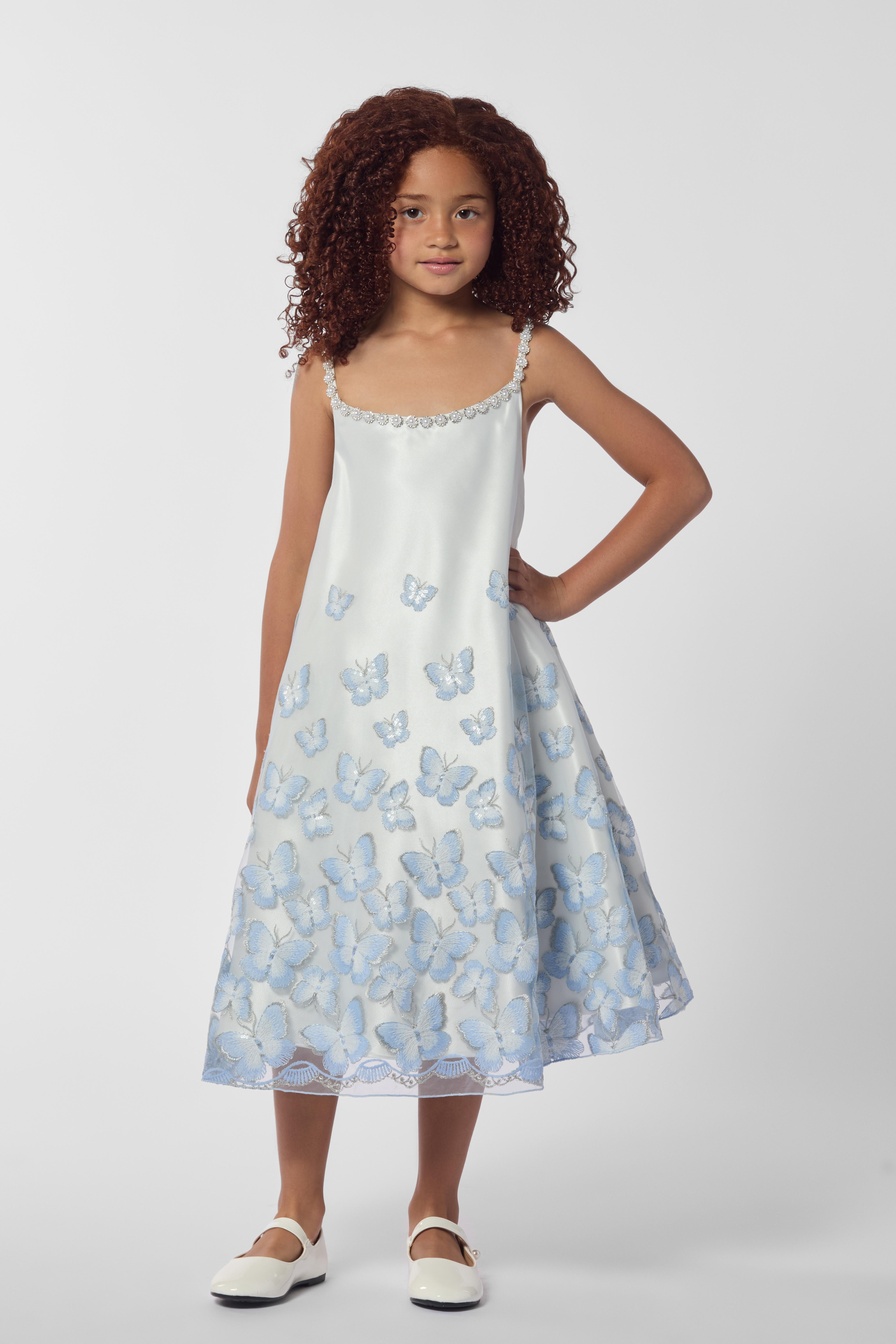 Crystals & Pearls Flowy Butterfly Dress