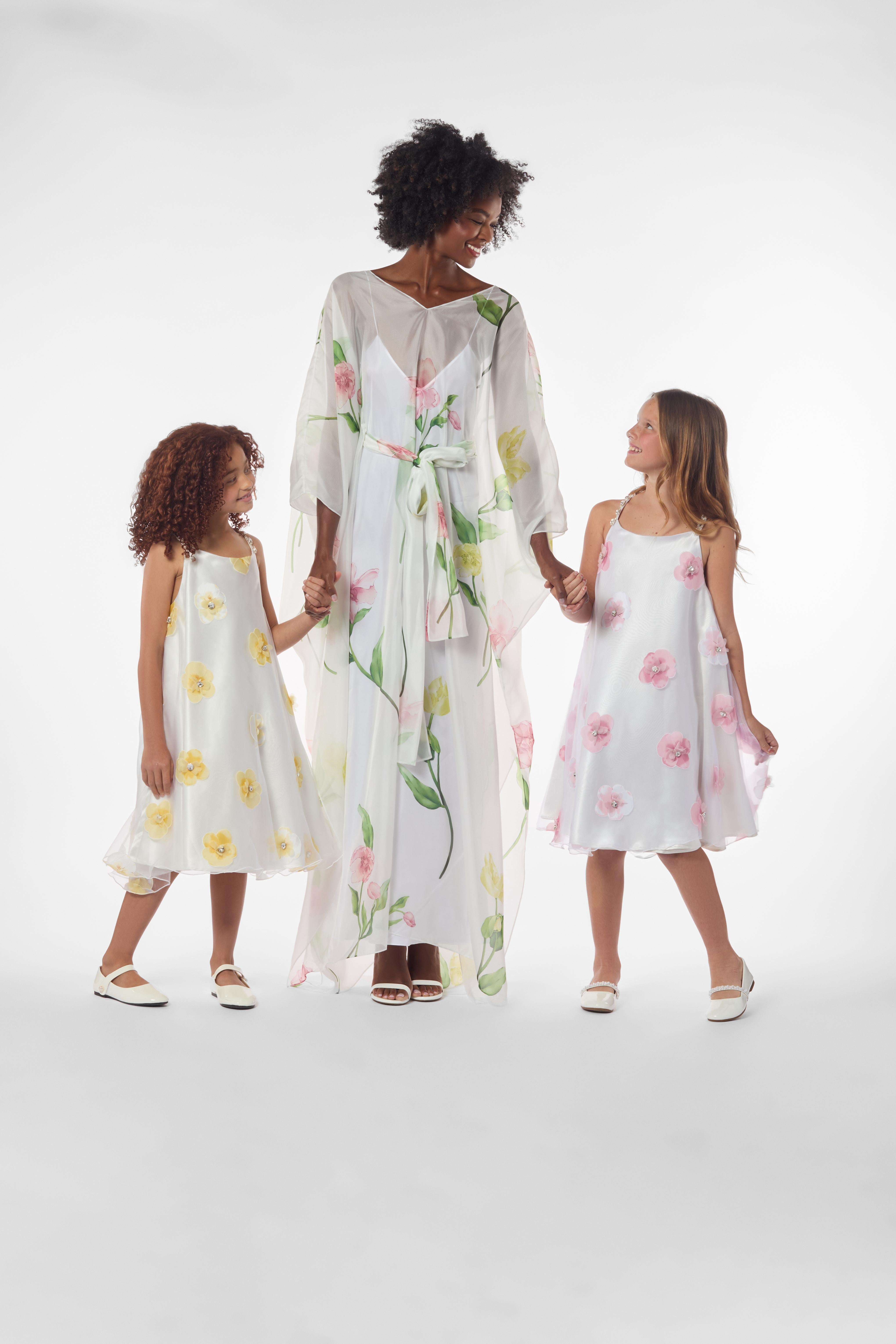 Maxi Floral Kaftan Dress