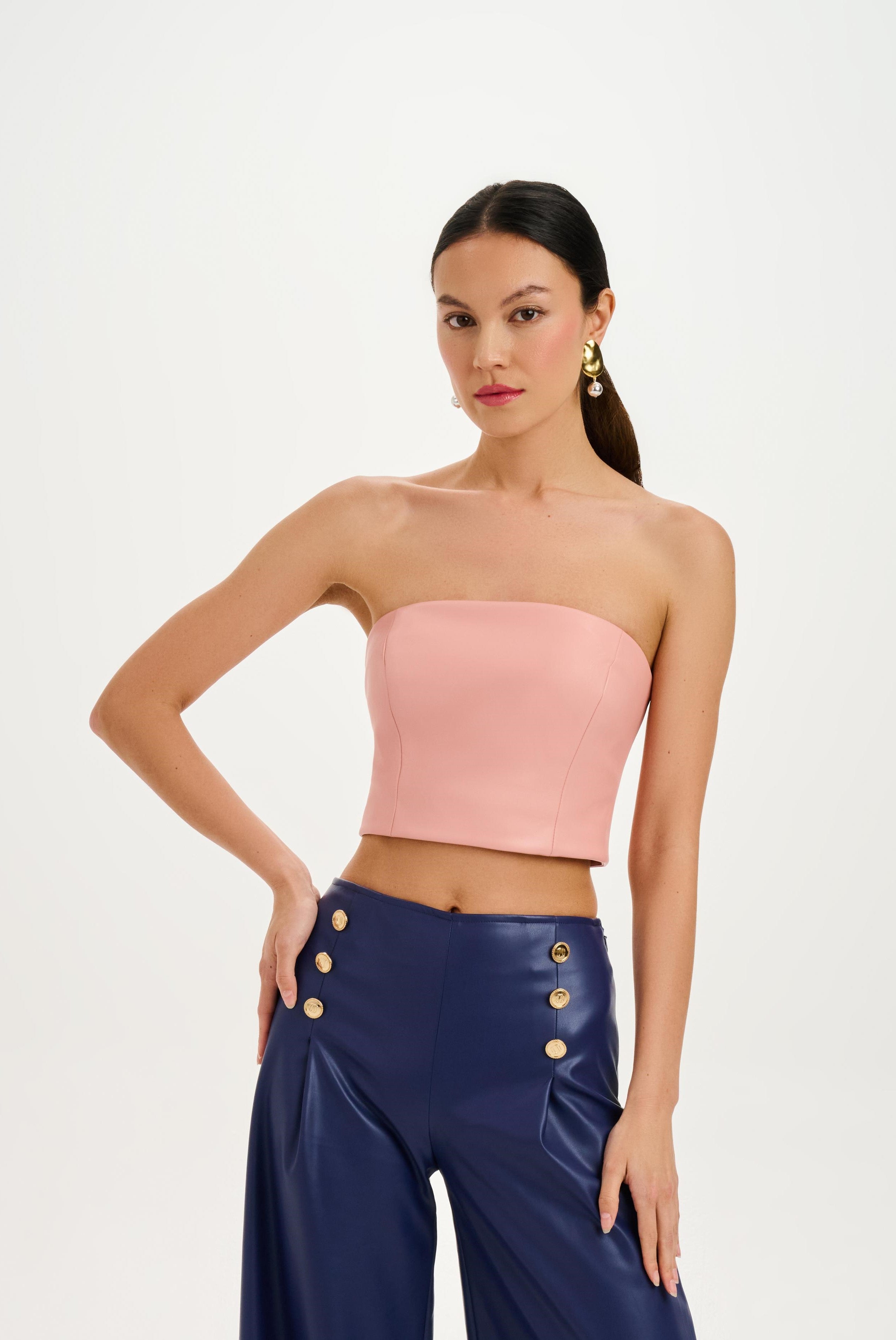 Vegan Leather Bustier