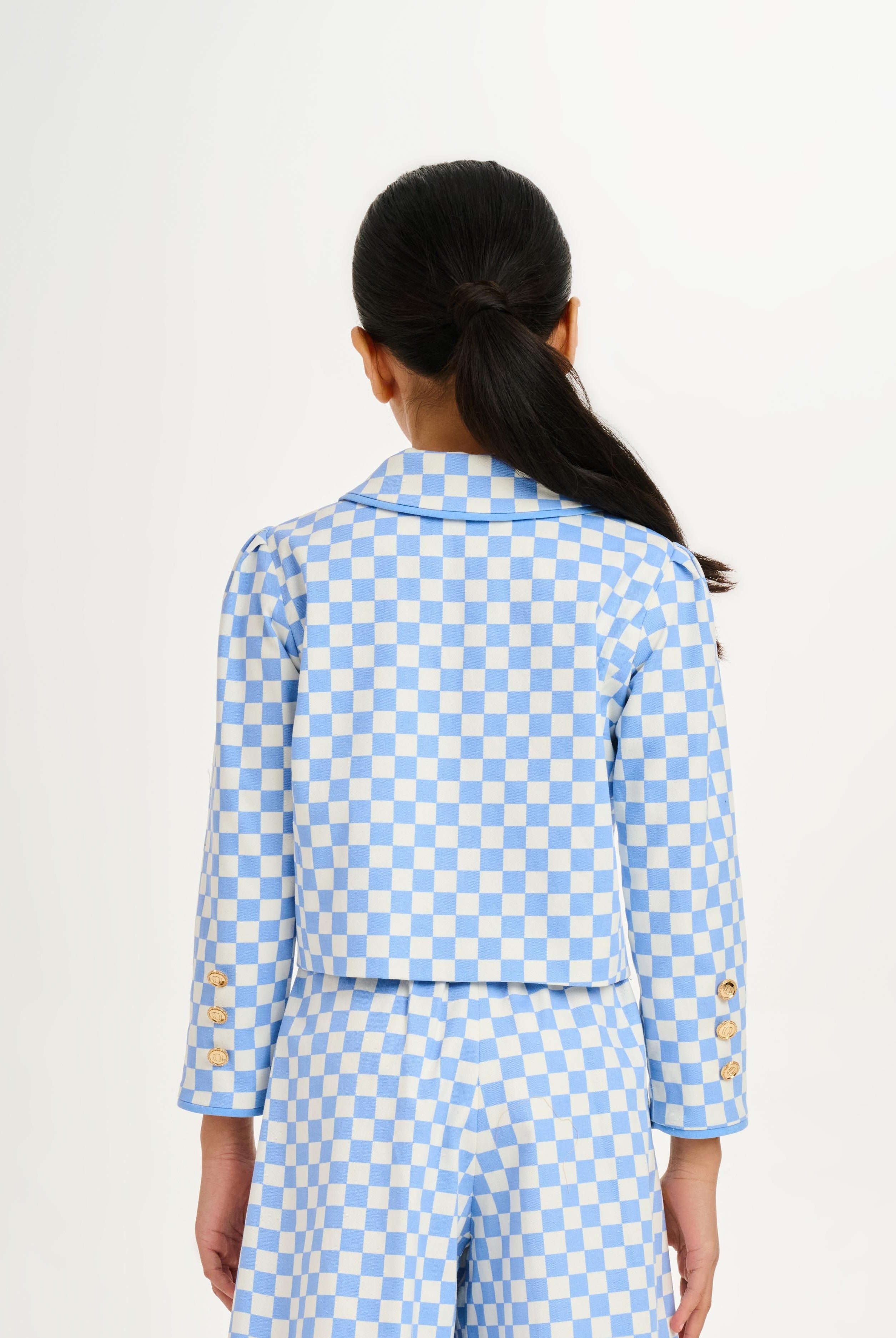 Checker Denim jacket