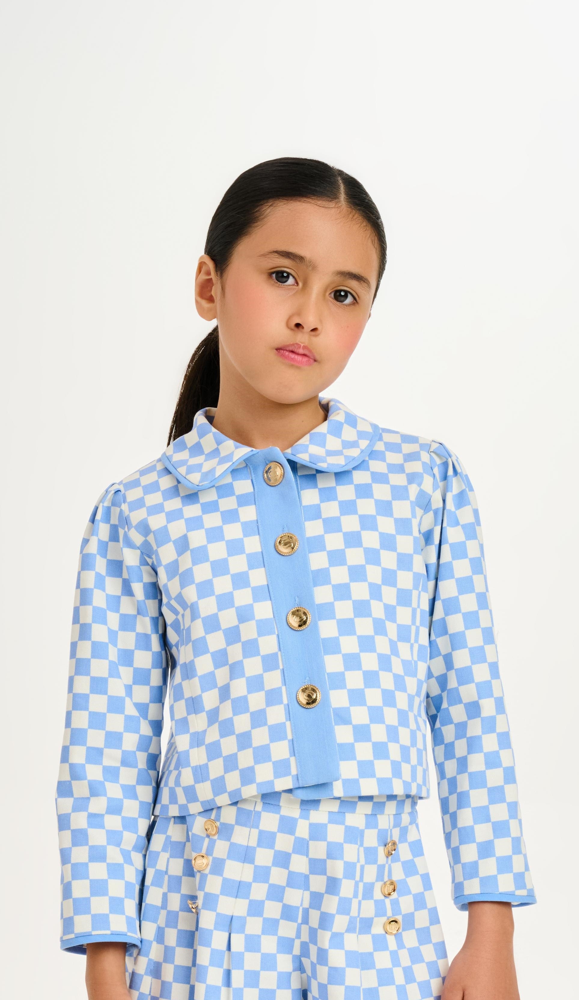 Checker Denim jacket